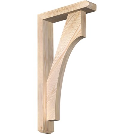 Ekena Millwork Westlake Craftsman Smooth Bracket w/ Offset Brace, Douglas Fir, 3 1/2"W x 14"D x 26"H BKT0402X14X26WTL04SDF